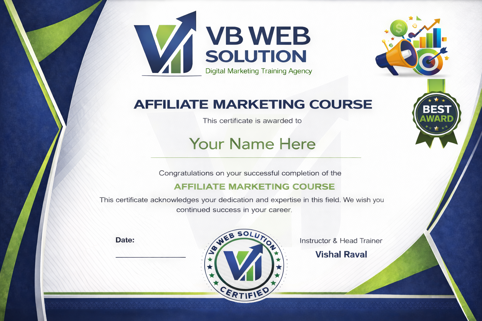 Affiliate Marketing Certificate