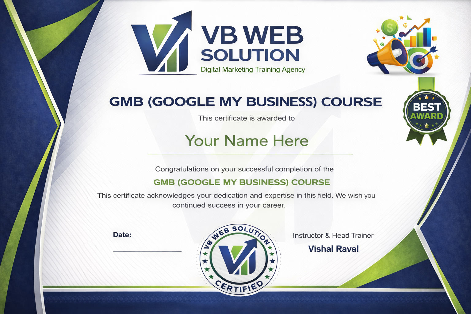 Google My Business Certificate