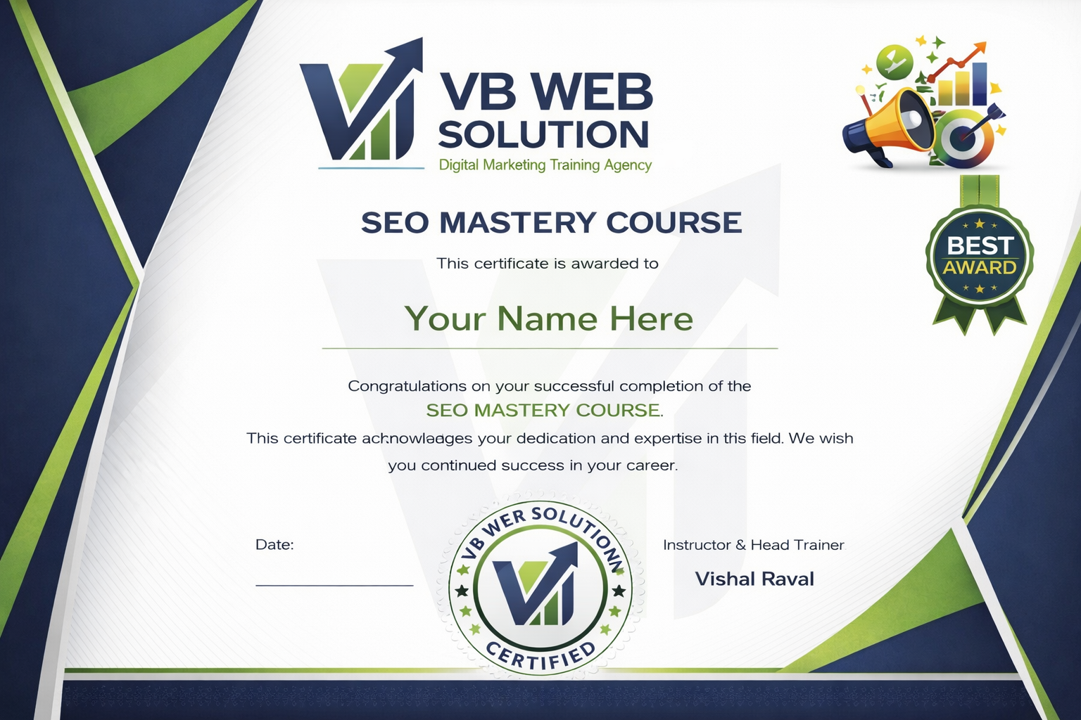 SEO Mastery Certificate