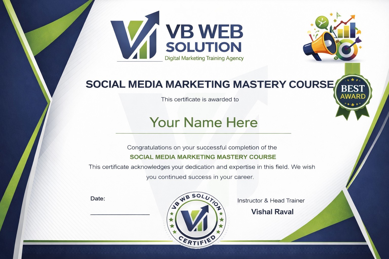 Social Media Marketing Certificate