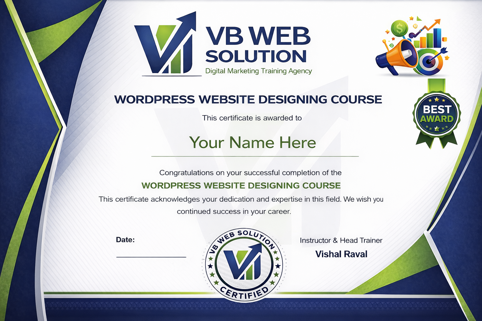 Wordpress Website Designing Course